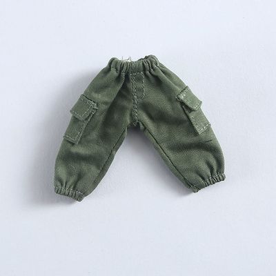 XiDonDon Dolls Costume Overalls Trousers Suitable for Ob11,Molly,GSC, 1/12bjd Dolls Clothes Doll Accessories (Green)