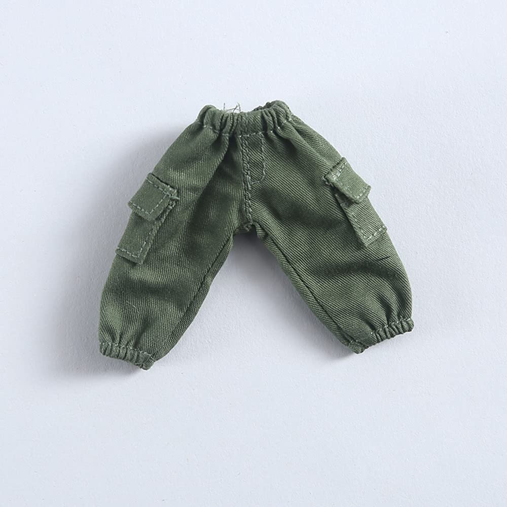 XiDonDon Dolls Costume Overalls Trousers Suitable for Ob11,Molly,GSC, 1/12bjd Dolls Clothes Doll Accessories (Green)