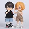 XiDonDon Doll Clothes Pants Shorts for ob11,1/12 bjd,Molly,Body9,GSC Body bjd Doll Clothes Doll Accessories (Denim Blue) view 4