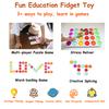 24 Pcs Fidget Blocks, Push Silicone Popper Fidget Sensory Toy, Infinity DIY Pop Building Blocks, Great Tool for Classroom (White) view 2