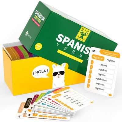 Spanish Verb Conjugation Flash Cards 1,000 Verbs, 9 Tenses Educational Language Learning Tool for Students & Teachers Homeschool, Classroom & Self Study Briston Spanish Edition