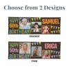 Let's Make Memories Personalized Happy Birthday Banner - Customized Celebration Banner - Party Decorations - Indoor/Outdoor Vinyl - Any Text and Photos - Then & Now - Orange - 6ft view 4