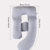 Full Body Maternity Pillow u Shaped Pregnancy Pillow with Zipper Detachable Case Cover/Support for Back, Hips, Legs, Belly for Pregnant Women,B view 4