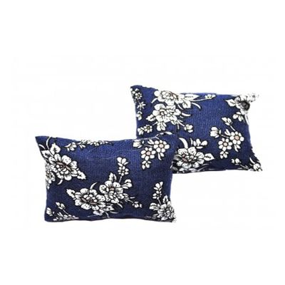 Melody Jane Dolls Houses Dollhouse Blue Floral Pair of Scatter Cushions Miniature Accessory 1:12 Scale