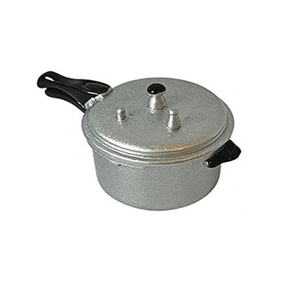 Melody Jane Dollhouse Silver Pressure Cooker Miniature Kitchen Accessory 1:12 Scale