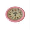 Melody Jane Dolls Houses Dollhouse Large Pink French Wall Clock Round Miniature Living Room Accessory view 1