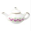 Melody Jane Dolls Houses Dollhouse Pink & White Floral Teapot Miniature Kitchen Dining Accessory 1:12 view 1