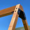 Eclipse Swing ECLIPSE SWING Bracket Use Any Size Lumber ONE Bracket for Swing Set AFrame Onyx Black view 2