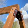 Eclipse Swing ECLIPSE SWING Bracket Use Any Size Lumber ONE Bracket for Swing Set AFrame Onyx Black view 4