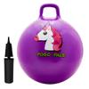 Flybar Hopper Ball for Kids, Inflatable Bouncy Ride-On Ball w/ Handle for Indoor & Outdoor Active Play, Includes Pump, Jump Ball Toy for Boys & Girls, Supports Up to 165 lbs, Ages 3+, 18-Inch, Small view 1