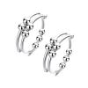 Adjustable Fidget Rings, Anxiety Relief ring, Anti-worry Bead Rings Spinner Ring Gift for Women Men view 1