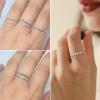 Adjustable Fidget Rings, Anxiety Relief ring, Anti-worry Bead Rings Spinner Ring Gift for Women Men view 3