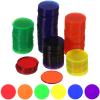 ifundom Bingo Chips, 6 Colors 300 Pcs Small Plastic Learning Counters Disks Bingo Chip Counting Discs Markers for Math Practice and Poker Chips Game Tokens view 1