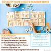 LITTLE BUD KIDS Counting Pegs - A Ten Frame Math Game with Addition and Subtraction Flash Cards, A Wooden Montessori Math Toy & Math Manipulatives Number Peg Boards for Kids 3 4 5 6 7 view 2