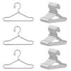 20 Pcs Doll Clothes Hanger Metal Doll Outfit Hanger Wardrobe Doll Clothes Accessories for Doll Clothes Gown Dress Outfit 65mm White view 1