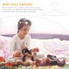 20 Pcs Doll Clothes Hanger Metal Doll Outfit Hanger Wardrobe Doll Clothes Accessories for Doll Clothes Gown Dress Outfit 65mm White view 3