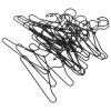 20 Pcs Metal Doll Outfit Hanger Wardrobe - Doll Clothes Accessories for Gown Dress Outfit - 65mm Black view 1