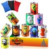 14 Pcs Halloween Party Games for Kids Adults Halloween Carnival Bean Bag Toss Games Metal Cans with 3 Bean Bags in Gift Box Boo Basket Stuffers Gifts for Holiday Trick or Treat Party Supplies view 1