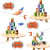 14 Pcs Halloween Party Games for Kids Adults Halloween Carnival Bean Bag Toss Games Metal Cans with 3 Bean Bags in Gift Box Boo Basket Stuffers Gifts for Holiday Trick or Treat Party Supplies view 3