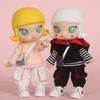 XiDonDon 1/12 BJD Doll Clothes Hat + Shirt + Pants Doll Accessories Set for OB11,YMY 4.3 Inches Doll Body,GSC,Body9 Toys Doll Clothing (Pink) view 1