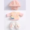 XiDonDon 1/12 BJD Doll Clothes Hat + Shirt + Pants Doll Accessories Set for OB11,YMY 4.3 Inches Doll Body,GSC,Body9 Toys Doll Clothing (Pink) view 2