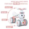 YGJT Baby Balance Bike Toys for 1 Year Old Girls, First Birthday Gifts for 10-36 Months Toddlers Bike, Non-Pedal 4 Silent Wheels Riding Toys, Kids Pre-School First Bike Rabbit view 3
