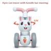 YGJT Baby Balance Bike Toys for 1 Year Old Girls, First Birthday Gifts for 10-36 Months Toddlers Bike, Non-Pedal 4 Silent Wheels Riding Toys, Kids Pre-School First Bike Rabbit view 4