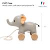 Little Big Friends Pull Toy for Toddlers | Soft Walking Toy with Adjustable Cord | Easy-to-Clean Developmental Toy | Vincent The Elephant view 4