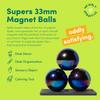 Speks Supers Magnetic Balls Fidget Toy for Adults and Teens 14+ | Stress Relief, Desk Toy | Stocking Stuffers & Office Holiday Gifts | Oil Slick 6 Pack view 2