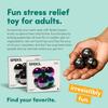 Speks Supers Magnetic Balls Fidget Toy for Adults and Teens 14+ | Stress Relief, Desk Toy | Stocking Stuffers & Office Holiday Gifts | Oil Slick 6 Pack view 4