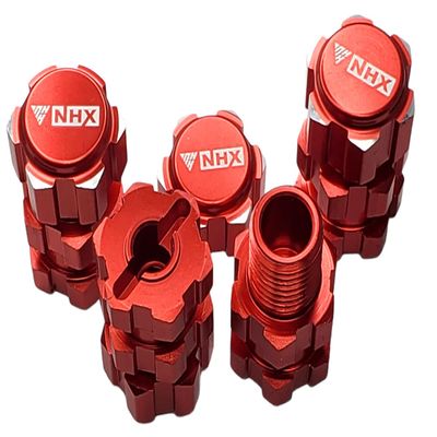 NHX Aluminum 17mm Wheel Hex Adaptor +10mm Extensions Red 1/10 M_A_X_X