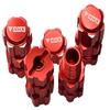 NHX Aluminum 17mm Wheel Hex Adaptor +10mm Extensions Red 1/10 M_A_X_X view 1