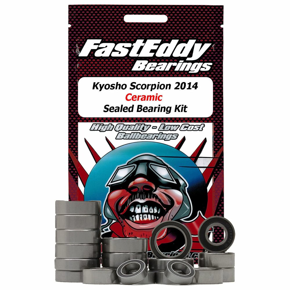 FastEddy Bearings Compatible with Kyosho Scorpion 2014 Ceramic Sealed Bearing Kit