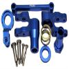 NHX RC Aluminum Steering Bellcrank Set - Blue for 1/10 MAXX view 1