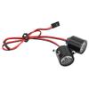 Ejoyous 3W RC Searchlight, Spotlights, 300 Lumen, 2x3W LED, Black, Modern Style, Painted Finish, Direct Fitment for RC Car view 3
