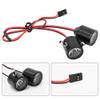 Ejoyous 3W RC Searchlight, Spotlights, 300 Lumen, 2x3W LED, Black, Modern Style, Painted Finish, Direct Fitment for RC Car view 4