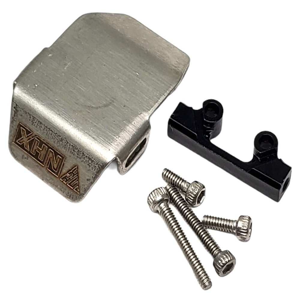 NHX RC Stainless Front/Rear Differential Skid Plate : Axial SCX24