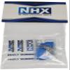 NHX RC 1/10 Body Clips with Rubber Pull Tab - Blue 4pc view 2