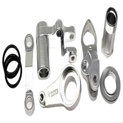 NHX RC Aluminum Steering Bellcrank Set - Silver : Traxxas Slash 4x4