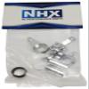 NHX RC Aluminum Steering Bellcrank Set - Silver : Traxxas Slash 4x4 view 2