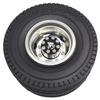 NHX RC Aluminum Rear Wheels Rim Silver w/Tires for 1/14 Tamiya Tractor Trucks view 2