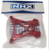 NHX RC Aluminum Rear Shock Tower Set - Red : Traxxas Slash 4x4 view 2