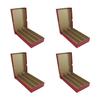 Guardhouse 10" Triple Row Storage Box for 1 " Paper and Plastic Coin Holders Red 4 Pack view 1