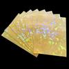 100ct Foil Kpop Photo Card Sleeves MTG Deck Protector Standard Size Shield Gemstone Laser Effects Holographic Matte 66x91 (Yellow) view 1
