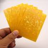 100ct Foil Kpop Photo Card Sleeves MTG Deck Protector Standard Size Shield Gemstone Laser Effects Holographic Matte 66x91 (Yellow) view 4