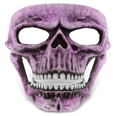 Attitude Studio Pink Skeleton Mask - Costume Skull Mask for Men and Women, Steampunk Inspired Full Face Mask Costume Accessory, Perfect for Halloween, Parties, Conventions, and Horror-Themed Events