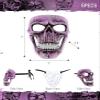 Attitude Studio Pink Skeleton Mask - Costume Skull Mask for Men and Women, Steampunk Inspired Full Face Mask Costume Accessory, Perfect for Halloween, Parties, Conventions, and Horror-Themed Events view 2