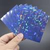 100ct Foil Kpop Photo Card Sleeves MTG Deck Protector Standard Size Shield Gemstone Laser Effects Holographic Matte 66x91 (Blue) view 3