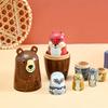 Lorveelo Cute Animal Nesting Dolls - Brown Bear Fox Owl Rabbit Raccoon Matryoshka Doll Handmade Wooden Dolls for Children Christmas Birthday Decoration Halloween Wishing Gift,Set of 5 view 3