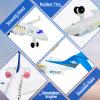 OTONOPI Airplane Toy, Die Cast Metal Plane Toy G650 Model Single Airlines, Pull Back Bump and Go Airbus Plane with Lights and Sounds for Kids Boys and Girls Age 3 Up for Gift and Collection with Stand view 2